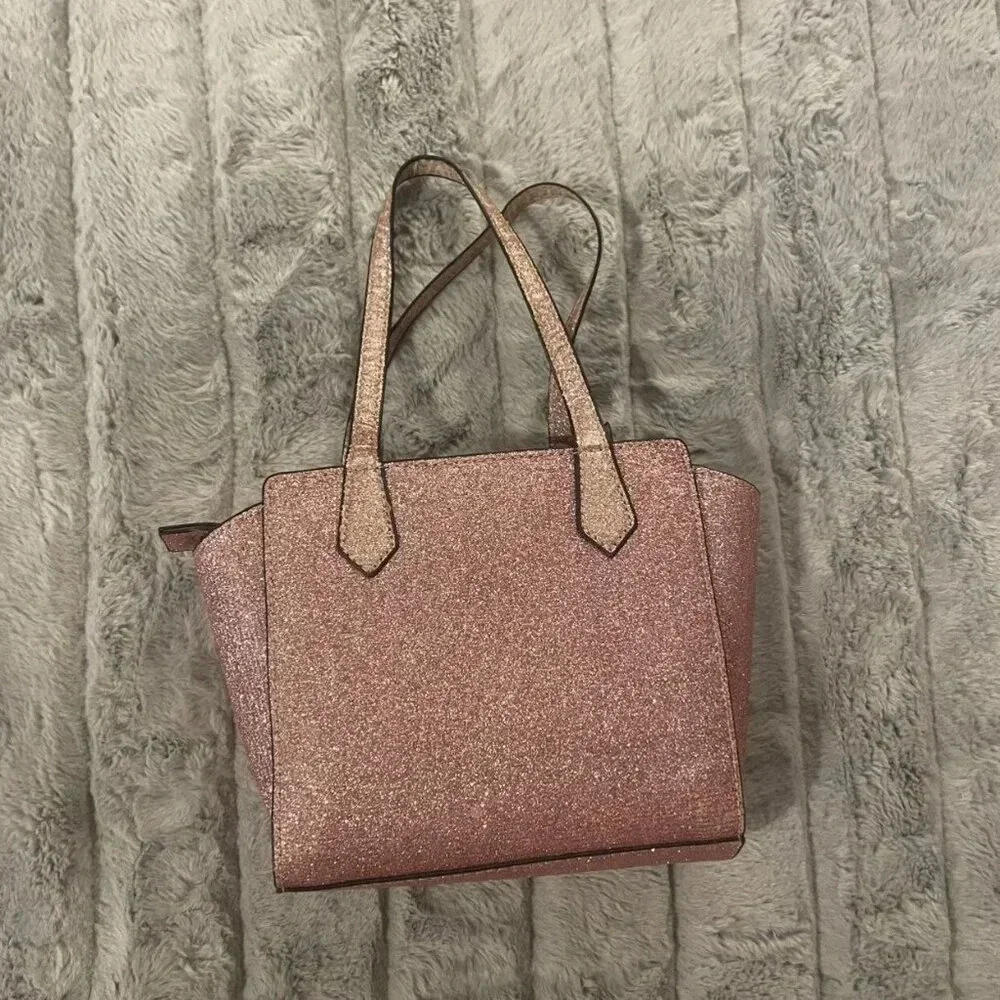 Mila & Rose Toddler Girl Pink Glitter Purse, Gift